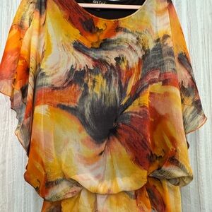 Women's Multicolor Abstract Top